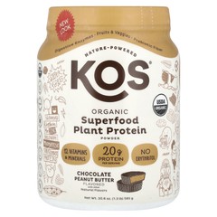 Organic Superfood Plant Protein Powder, Chocolate Peanut Butter, 1.3 lb (585 g)