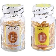 (pack of 2) Vitamin E Aloe Vera soft gel cap for Anti-aging Glowing Face
