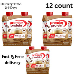 Premier Protein Shake, Café Latte, 30g Protein, 11 Fl Oz, 12 Ct