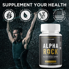 (1 Pack) Alpha Rock Advanced Male Healt Support VItamin AlphaRock 60 Capsules