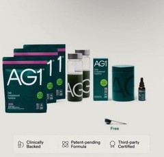 Athletic Greens – Berry AG1-3 Bags, D3 + K2, 3 Bottles, Travel Packs, And More!