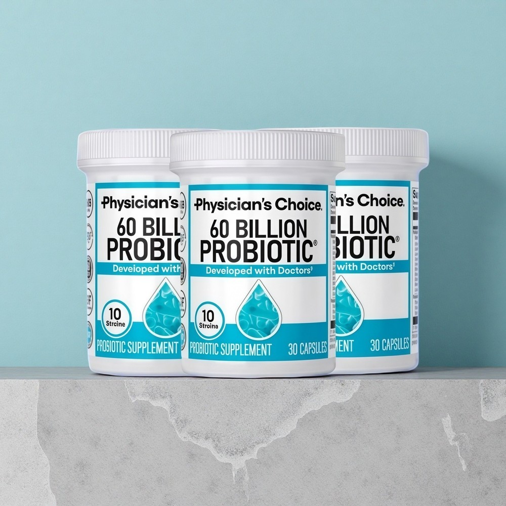 Physician 3PCS ‘ s Choice 60 Billion Probiotic & Digestive Enzymes