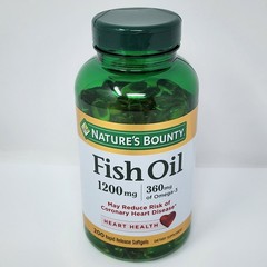 Nature’s Bounty Fish Oil 1200 mg, 200 Rapid Release Softgels Exp 09/2027