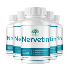 5-Pack Nervetin Capsules – Nervetin Neuropathy Supports Nerve Health – 300 Caps