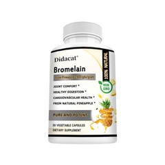 Bromelain 500mg – Natural Immune Support Supplement, Promote Digestive Health