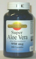 Super Aloe Vera 950 mg, 200 Capsules