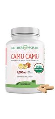USDA Organic Camu Capsules Natural Vitamin C, 120-Count