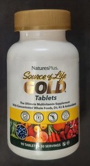Nature’s Plus Source of Life GOLD Multivitamin Mineral 90 Tablets Exp 03/29