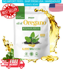 Resilia Oil Of Oregano With Black Seed Oil 6,000MG 300 Softgels (Fast Delivery)