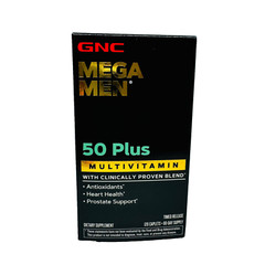 GNC Mega Men 50 Plus Multivitamin Pack of 120 Free Ship Expiry 08/27
