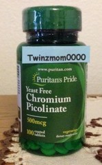 Chromium Picolinate 500mcg Yeast Free Vegetarian 100 Tablets