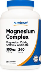 Nutricost Magnesium Complex 500mg, 240 Capsules – Gluten Free and Non-GMO
