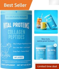 Gluten-Free Collagen Peptides Powder for Radiant Skin & Strong Joints – 9.33 OZ