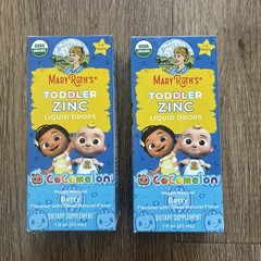 Mary Ruths Organic Toddler Zinc Liquid Drops 1-3 Years Vegan Berry 2 Fl Oz NEW