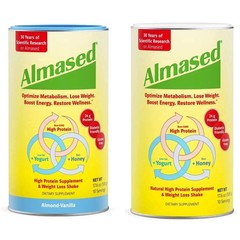 Almased Weight Loss Shake – Almond Vanilla + Original 17.6oz 2 Pack