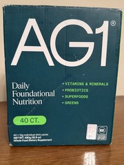 35 COUNT: AG1 Athletic Greens Individual Packets Exp 04/2026, Open Package, READ