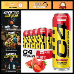 Sugar Free Energy Drink 16oz (Pack of 12) – Strawberry Watermelon Ice, No Artifi
