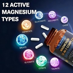 3-bottle Totaria Magnesium 12-in-1 Complex 700mg.