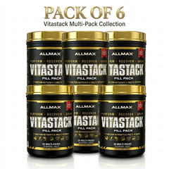 Allmax Vitastack Vitamin Sport Pack 270 Tabs 30 Count Lot of 6 Boxes Bulk Multi
