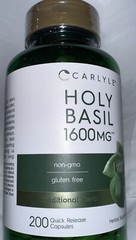 CARLYLE. Holy Basil Extract Supplement 90 vcaps **NEW SEALED** Exp 10/2025