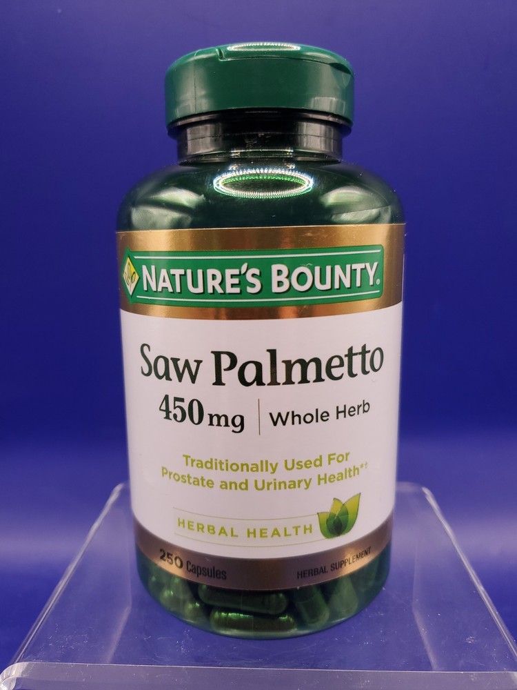 Nature’s Bounty Saw Palmetto Mens Health 250Ct Capsules Exp 06/2028 New