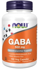 GABA 500mg 100 Caps Neurotransmitter Support 07/26EXP Vitamin B6