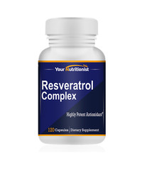 Your Nutritionist Resveratrol Complex Potent Antioxidants, 120 Capsules, 60 Days