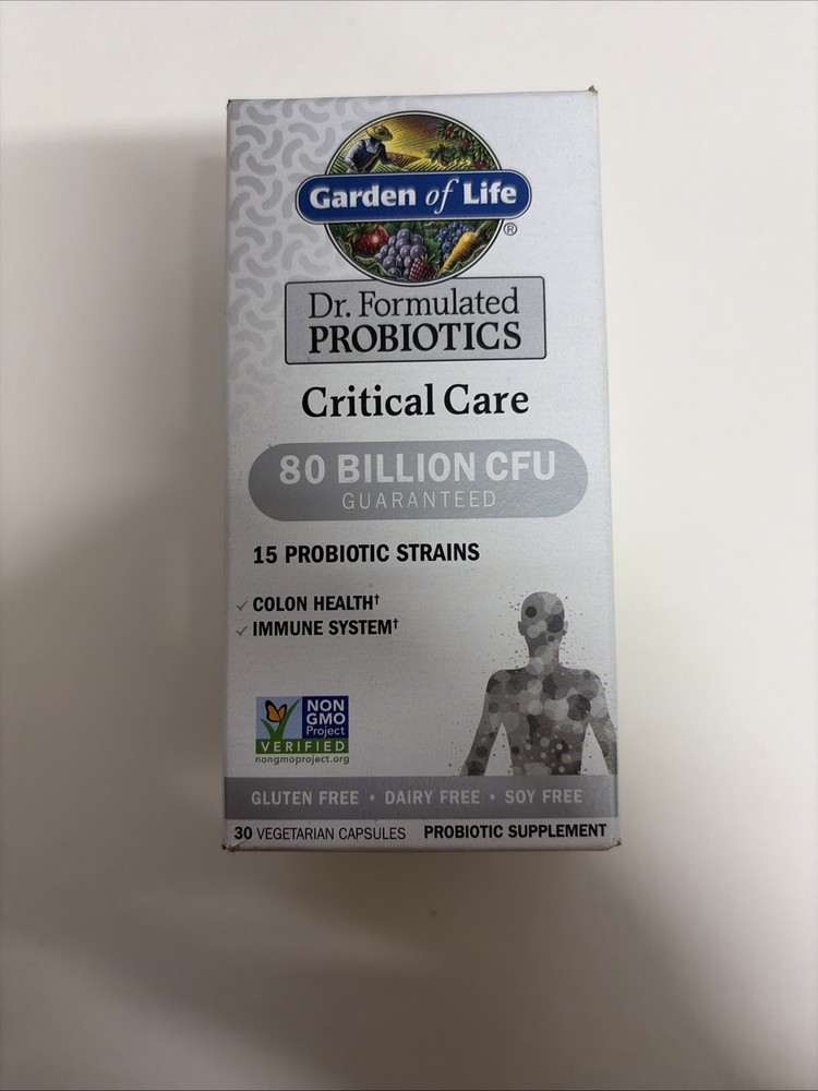Garden of Life Dr. Formulated Probiotics 80 Billion CFU 30 Capsules Exp. 12/26