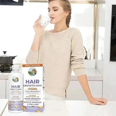 Hair Growth Max Liposomal, Almond Cookie, 15.22 fl oz (450 ml)