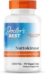 Doctor’s Best Nattokinase 2000 FU for Enhanced Blood Flow – 90 Capsules